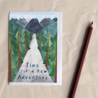 Time for a New Adventure - Positive Encouragement Greetings Card